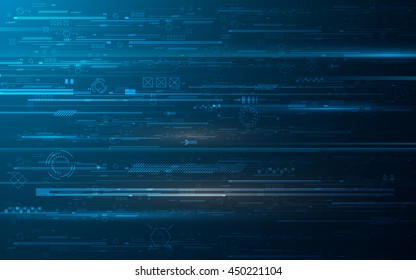 abstract hud technology digits innovation concept design background