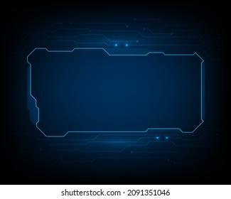 abstract hud ui future futuristic screen system circuit virtual design illustration