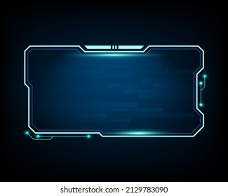 abstract hud ui futuristic screen system virtual design illustration eps10 vector