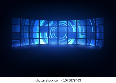 abstract hud ui gui future futuristic screen system virtual design background