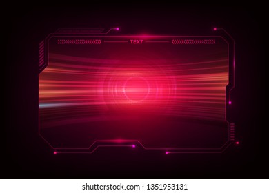 abstract hud ui gui future futuristic screen system virtual design. vector illustration eps10