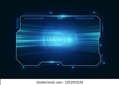 Abstract Hud Ui Gui Future Futuristic Screen System Virtual Design. Vector Illustration Eps10