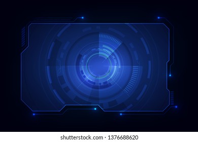 Abstract Hud Ui Gui Future Futuristic Screen System Virtual Design. Vector Illustration Eps10