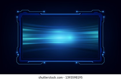 abstract hud ui gui future futuristic screen system virtual design. vector illustration eps10