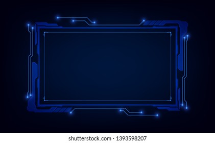 abstract hud ui gui future futuristic screen system virtual design. vector illustration eps10