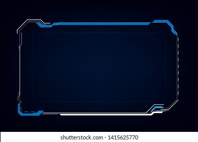 abstrait hud ui gui futur système futuriste écran design virtuel. illustration vectorielle eps10