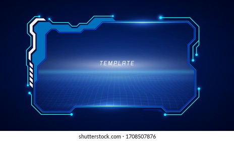 abstract hud ui gui future futuristic screen system virtual design. vector illustration eps10