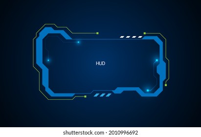 diseño virtual del sistema de pantalla futurista hud ui gui en el futuro. ilustración vectorial eps10