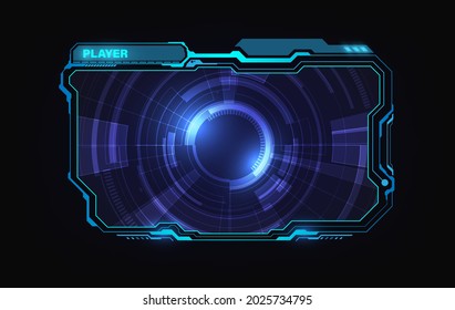 abstract hud ui gui future futuristic screen system virtual design. vector illustration eps10