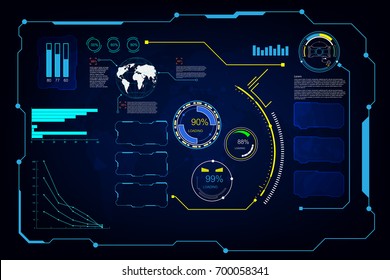 abstract hud ui gui future futuristic screen system virtual design background