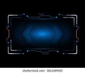 Abstract hud ui gui screen system science futuristic future virtual reality design illustration eps10 vector