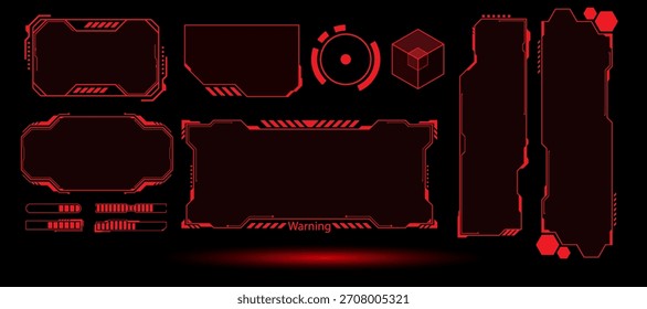 Hud Ui abstracto. Abstractas alta tecnología. Fondo digital Abstractas con tecnología. Tecnología abstracta de Vector. Interfaz.