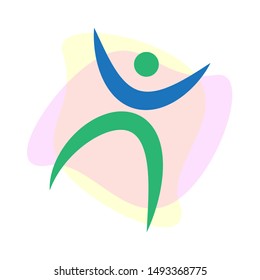 Abstract Human Activity Symbols. All Activity Vector Illustration Isolated On White Background.