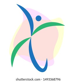 Abstract Human Activity Symbols. All Activity Vector Illustration Isolated On White Background.