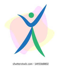 Abstract Human Activity Symbols. All Activity Vector Illustration Isolated On White Background.