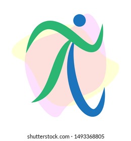 Abstract Human Activity Symbols. All Activity Vector Illustration Isolated On White Background.