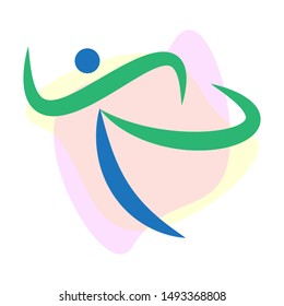 Abstract Human Activity Symbols. All Activity Vector Illustration Isolated On White Background.