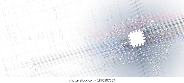 Abstract human brain. Artificial intelligence, new technology. Futuristic science background