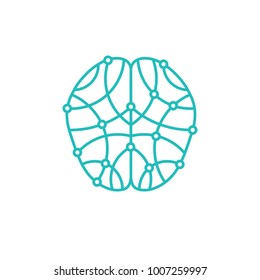 Abstract human brain. Brain research concept