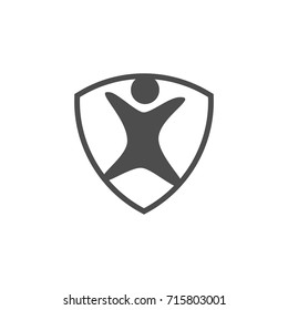 Abstract Human Figure with Background