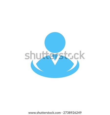 Abstract Human Figure Logo Symbolizing Vitality and Growth