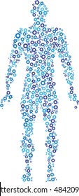 Abstract Human Figure - Vector Illustration