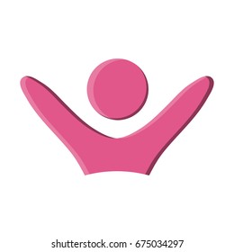 Abstract human figures design