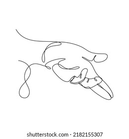 Abstract Human Hand One line drawing art singulart aesthetic simple Perfect for print, wall decor, phone case, shirt, sticker, pillow, acrylic, border, wallpaper, wedding