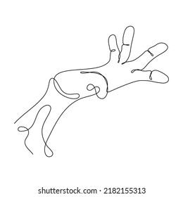 Abstract Human Hand One line drawing art singulart aesthetic simple Perfect for print, wall decor, phone case, shirt, sticker, pillow, acrylic, border, wallpaper, wedding