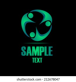 abstract human head design concept hospital vector logo design template