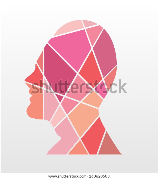 Abstract human head vector
design 