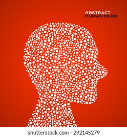 Abstract human head. Vector illustration. Eps 10