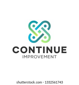 Abstract Human Improvement Consulting Logo Design