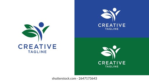 abstract human logo, Logo design inspiration ideas