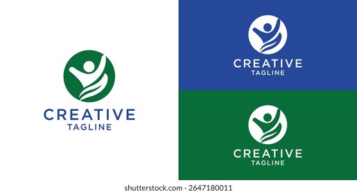 abstract human logo, Logo design inspiration ideas