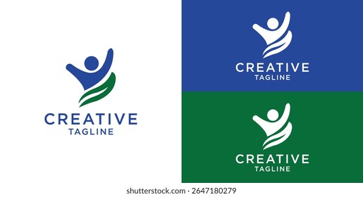 abstract human logo, Logo design inspiration ideas