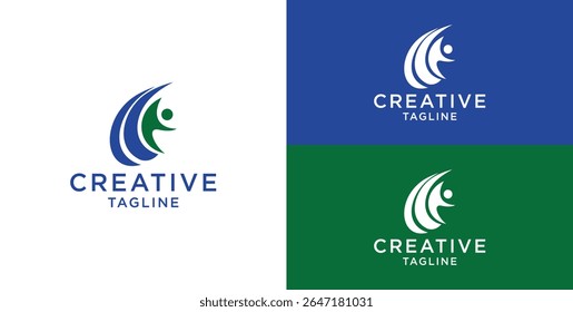 abstract human logo, Logo design inspiration ideas
