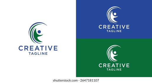 abstract human logo, Logo design inspiration ideas