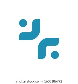 Abstract human logo template vector fresh man icon design