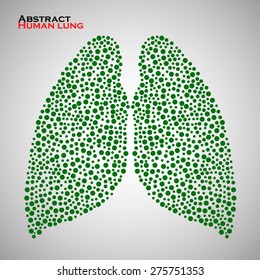Abstract human lung. Vector illustration. Eps 10