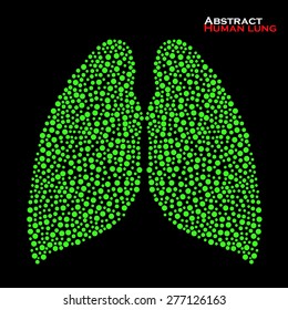 Abstract human lung. Vector illustration. Eps 10