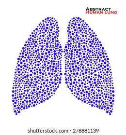 Abstract human lung. Vector illustration. Eps 10
