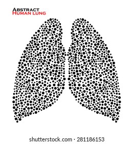Abstract human lung. Vector illustration. Eps 10