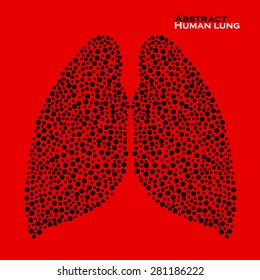 Abstract human lung. Vector illustration. Eps 10