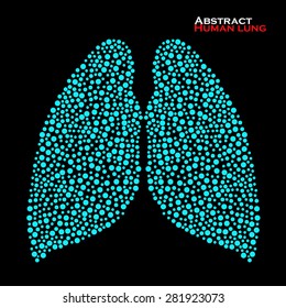 Abstract human lung. Vector illustration. Eps 10