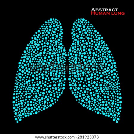 Abstract human lung. Vector illustration. Eps 10
