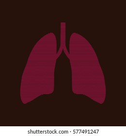 Abstract human lungs. Vector illustration