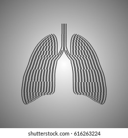 Abstract human lungs. Vector illustration