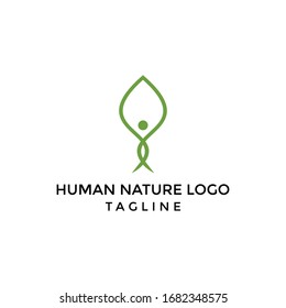 Abstract Human Nature Logo Design Template