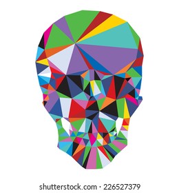 abstract human skull. Vector illustration.